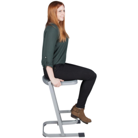 Schülerhocker U-Form, mit Fußraste H: 98 cm, Sitzhöhe: 60 cm-image