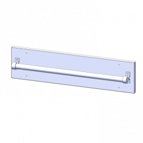 Leiterparkstation für Einhängeleiter / Leiterzarge - Serie evo180 für 60 cm tiefe Schrankwände, zur seitlichen Befestigung an Schrank (ab Schranktiefe 50cm) -image