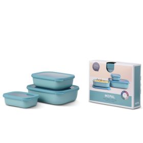IMG100838_25219 Mepal Set Multischüssel Cirqula rechteckig 3-tlg. Nordic green-image