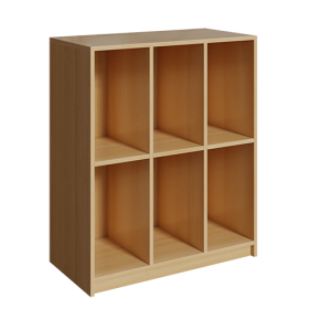 Schultaschenregal mit 2 Fächern übereinander mehrreihiges Regal aus feuerhemmendem Material, mit verschiedener Fächeranzahl,  H/T: 109x45 cm-image