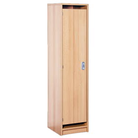 Beistellschrank für Garderobe B/H/T: 36x158x40 cm, verkürzte Tür, mit Hut- und Schuhboden, aus feuerhemmendem Material - Dekor Birke, Garderoben-Dreifachhaken-image
