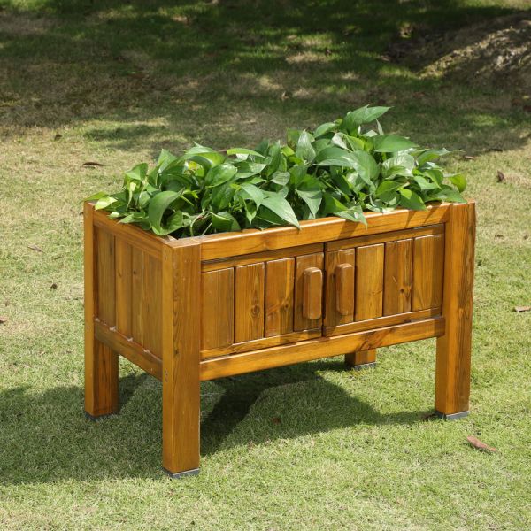 Outdoor-Pflanzkasten mit Wurzelfenster-image