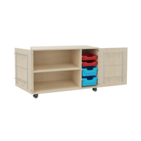 Zweitüriger Musikschrank mit Ergo Tray Boxen B/H/T: 120x100x62 cm-image