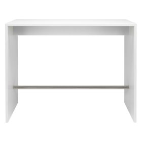 High Desk Tisch mit Schichtstoff-Tischplatte ABS Kante Kommunikationselement mit zusätzlicher Edelstahl Fußstütze, B/H/T: 70x110x70 cm High Desk Tisch mit Schichtstoff-Tischplatte ABS Kante Kommunikationselement mit zusätzlicher Edelstahl Fußstütze, B/H/T: 70x110x70 cm-image