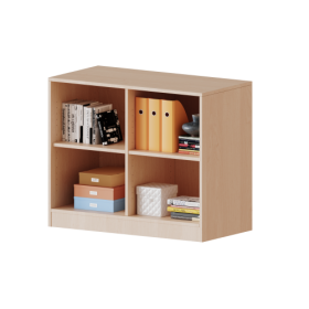 Regal, 2 Ordnerhöhen - Serie evo 180 Gesamthöhe 82 cm, mit Sockel, mit Mittelwand Regal, 2 Ordnerhöhen - Serie evo 180 Gesamthöhe 82 cm, mit Sockel, mit Mittelwand-image