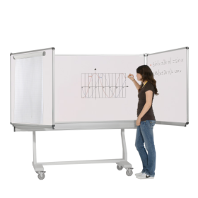 Whiteboard Federzugtafel aus Premium Stahlemaille, weiß Größen und RAL Farben wählbar Whiteboard Federzugtafel aus Premium Stahlemaille, weiß Größen und RAL Farben wählbar-image