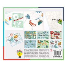 IMG101345_26616 Kreativ-Schablonen-Set Adventure, 6-tlg.-image