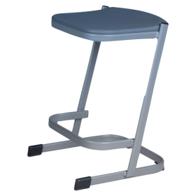 Schülerhocker U-Form, mit Fußraste H: 98 cm, Sitzhöhe: 60 cm-image