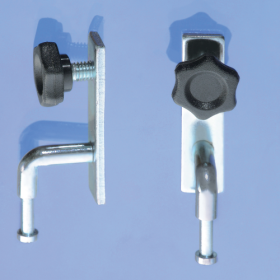 Platte mit Haken und Rändelschrauben (Ersatzeinhängeschlitten) für NSTT-image