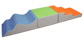 Kunstlederelemente-Set Set 1, 3-teilig, B/H/T: 240x30x60 cm (Maße lt. Anordnung im Bild)-image