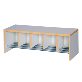 Garderobenbank mit integriertem Schuhrost T: 32 cm-image
