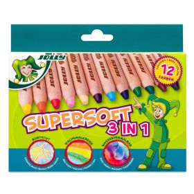 Jolly Supersoft 3 in 1, 12er-Packung, farbig sortiert-image