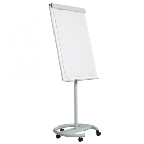 Höhenverstellbares Flip-Chart Mobil auf Rundfuß mit 5 Rollen.-image