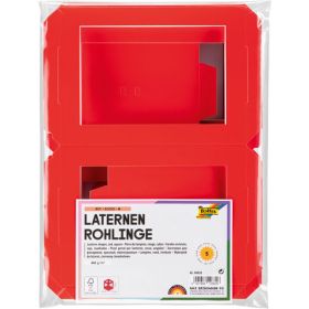 Laternenrohlinge aus Fotokarton, 5 Stk., Einzelfarbe nach Wahl-image