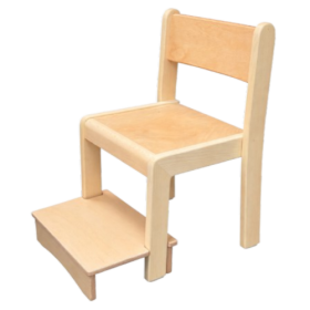 Fußbank-Set für Stuhl TIM35 zweiteiliges Fußbank-Set zur Reduzierung der Sitzhöhe von TIM35-Stühlen, mit Fixierung am Stuhl-image