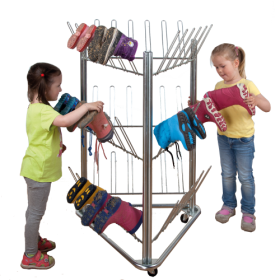 Stiefeltrockenwagen für 27 Paar Stiefel, fahrbar B/H/T: 78x119,2x71,4 cm Stiefeltrockenwagen für 27 Paar Stiefel, fahrbar B/H/T: 78x119,2x71,4 cm-image