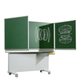 Klappschiebetafel Schultafel aus Premium Stahlemaille, Serie M-EG Größen und RAL Farben wählbar-image