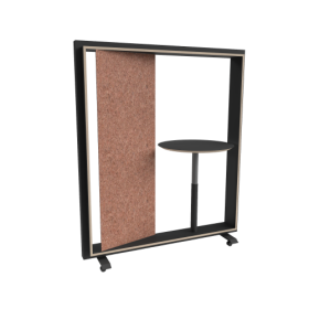 RollingRack, mobiles Regal mit Schwenktafel und Stehtisch B/H/T: 165x190x44 cm-image
