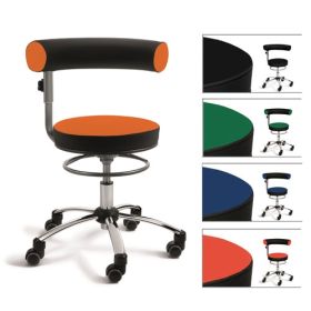 Sanus Gesundheitsstuhl Classic, Lehne höhenverstellb., Kunstleder, extra niedrig, Farben nach Wahl-image