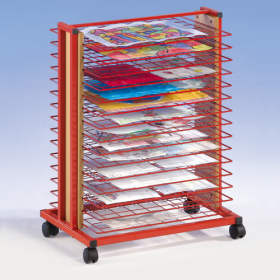 Trockenwagen mit 15 Trockenrosten, fahrbar B/H/T: 61x83x40 cm-image