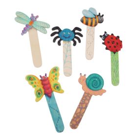 Holzbastelstäbchen-Set Insekten, 6 Stück-image