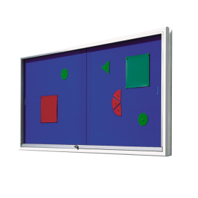 Informationsvitrine V9 mit Klettenstoffrückwand B/H/T: wählbar, 93x8 cm Informationsvitrine V9 mit Klettenstoffrückwand B/H/T: wählbar, 93x8 cm-image