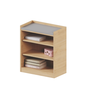 Puppen-Wickelkommode B/H/T: 67x80x36 cm, inkl. Kunstlederauflage, Wickelkommode zum spielen, Arbeitshöhe 80 cm-image