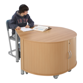 höhenverstellbarer Trapeztisch B/T: 140x70 cm, Ausführung wählbar höhenverstellbarer Trapeztisch B/T: 140x70 cm, Ausführung wählbar-image