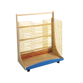 Trockenwagen bis Format A2 B/H/T: 86,5 x 85 x 38 cm mit 25 Ablagen bis Format DIN A2, Fahrbar-image