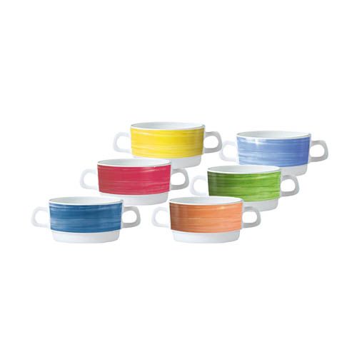 Suppentasse mit Henkel, Höhe 5,4 cm, 6 Stk. pro Farbe-image
