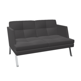 2er Sofa Ona mit Metallgestell & Seitenschale B/H/T: 141x84x85 cm-image