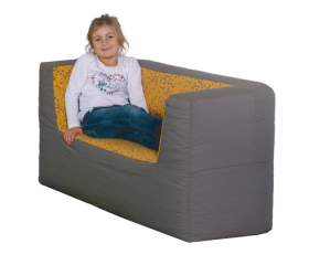 Kindersofa B/H/T: 120x60x60 cm, Sitzhöhe 30 cm, Bezug: Kunstleder-image