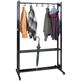 Garderobenständer mit Dreifachhaken und Schirmständer mit integrierter Abtropfwanne Breite:  wählbar Garderobenständer mit Dreifachhaken und Schirmständer mit integrierter Abtropfwanne Breite:  wählbar-image