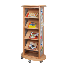 Infosäule mit Lochblech und Schrägablagen B/H/T: 70x160x70 cm-image