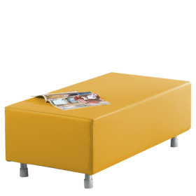 Sitzelement Rechteck klein aus der Sofaserie Wellness-Oase B/H/T: 112x40x56 cm, wahlweise mit Stoff- oder Kunstlederbezug lieferbar Sitzelement Rechteck klein aus der Sofaserie Wellness-Oase B/H/T: 112x40x56 cm, wahlweise mit Stoff- oder Kunstlederbezug lieferbar-image