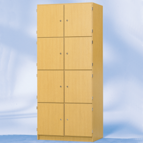 Schließfachschrank, 8 abschließbare Fächer B/H/T: 82x190x52 cm-image
