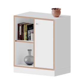 qickly® Schrank, 2 Ordnerhöhen, Tür rechts mit Schloss B/H/T: 70,1x74,3x42,6 cm-image