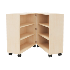 Bücherwagen mit 4 Einlegeböden, zusammenklappbar, fahrbar B/H/T: 80x91,2x64 cm Bücherwagen mit 4 Einlegeböden, zusammenklappbar, fahrbar B/H/T: 80x91,2x64 cm-image