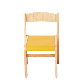 Stapelstuhl LIMBI mit Linoleum, Sitzhöhe 46 cm - Farbe nach Wahl-image