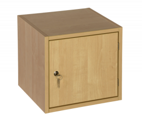 Wertfach B/H/T: 40x37x35 cm, für Empfangstresen aus feuerhemmendem Material - Dekor Buche-image