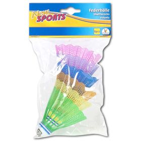 IMG72223871_16632 New Sports Federbälle, bunt, 6 Stück-image
