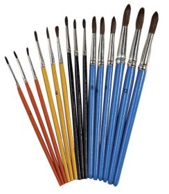 Malkittel mit Arm, blau, groß, Größe: 146-152-image