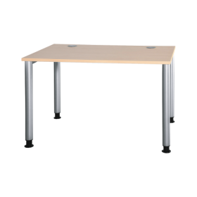 Schreibtisch höhenverstellbar mit Rundrohrgestell H/T: 72-86cmx80 cm, Tischbreite, Plattendekor und Gestellfarbe sind wählbar Schreibtisch höhenverstellbar mit Rundrohrgestell H/T: 72-86cmx80 cm, Tischbreite, Plattendekor und Gestellfarbe sind wählbar-image