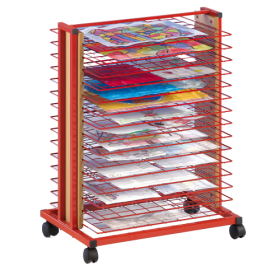 Trockenwagen mit 10 Trockenrosten, fahrbar B/H/T: 61x83x40 cm-image