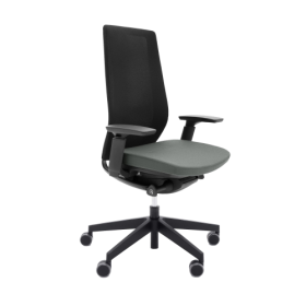 Drehstuhl Alba mit Netzrücken mit Sitztiefen- und Sitzneigeeinstellung-image