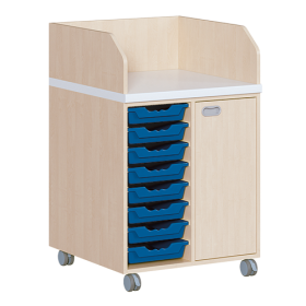 Wickelkommode, zweireihig, fahrbar B/H: 70,5x111,5 cm-image