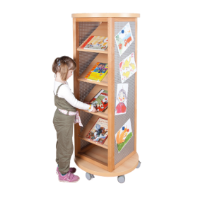 Infosäule mit Lochblech und Schrägablagen B/H/T: 70x160x70 cm Infosäule mit Lochblech und Schrägablagen B/H/T: 70x160x70 cm-image