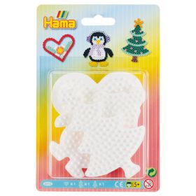 IMG100461_23844 Hama Stiftplatten Herz,Pinguin,Weihnachtsbaum (3er Set) 8 cm-image