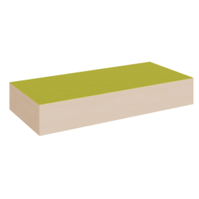 Rechteck-Podest rundum geschlossen, Linoleum-Deckplatte B/T: 150x70 cm, Höhe wählbar-image