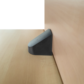 Tisch mit Aufsatz- Sichtblende und 60 mm Rundrohrgestell B/T: 160x80 cm mit zusätzlicher Aufsatz- Frontblende 40 cm hoch, Tischhöhe 72 cm oder nach DIN-image